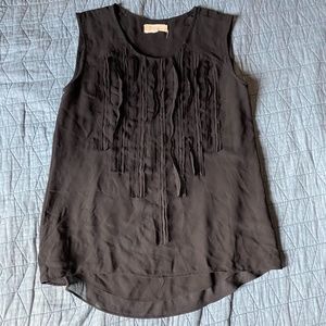 ANTHROPOLOGIE LOST APRIL BLACK SLEEVELESS TOP